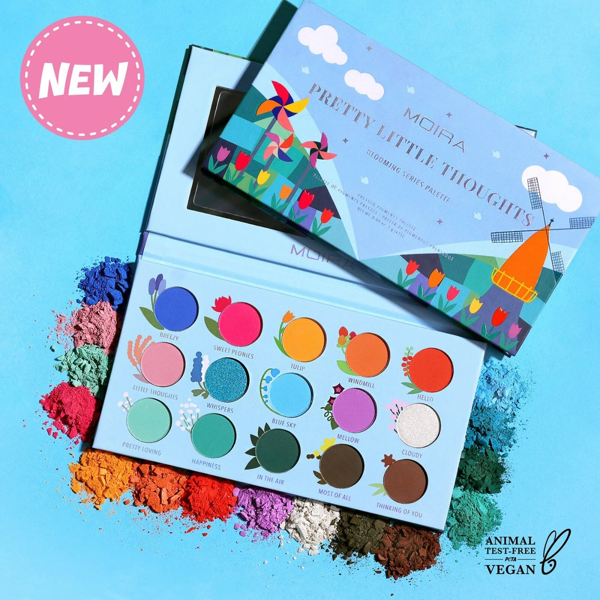 MOIRA- PRETTY LITTLE THOUGHTS- SHADOW PALETTE- 1PC