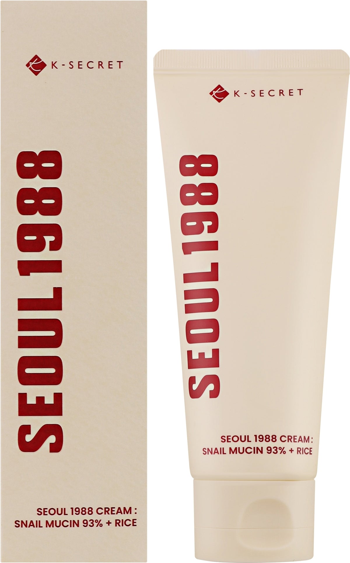 K-SECRET - SEOUL 1988 CREAM SNAIL MUCIN 93% + RICE - (1PC)