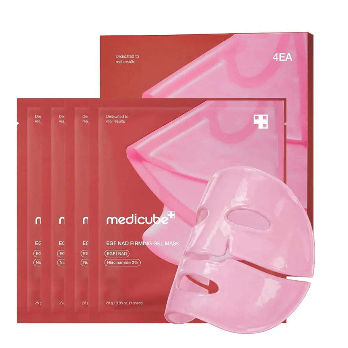MEDICUBE - EGF NAD FIRMING GEL MASK - 1PACK (4 SHEET MASKS)
