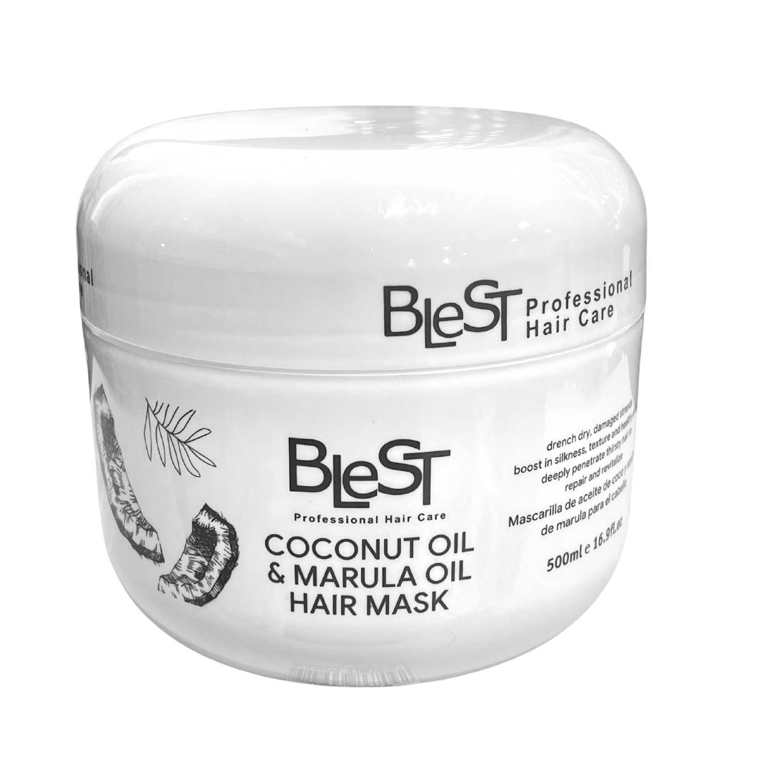 BLEST PROFESSIONAL HAIR CARE - COCONUT OIL & MARULA OIL HAIR MASK 500 ML-(1PC)