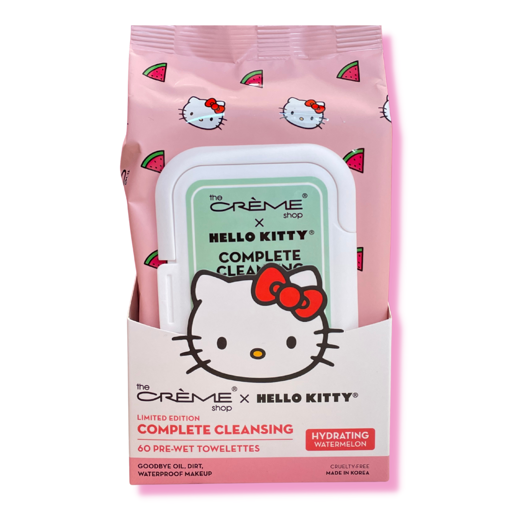 THE CREME SHOP - HELLO KITTY COMPLETE CLEANSING TOWELETTES -  HYDRATING WATERMELON