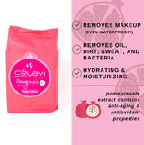 CELAVI - POMEGRANATE MT005 CLEANSING WIPES - 6 PC