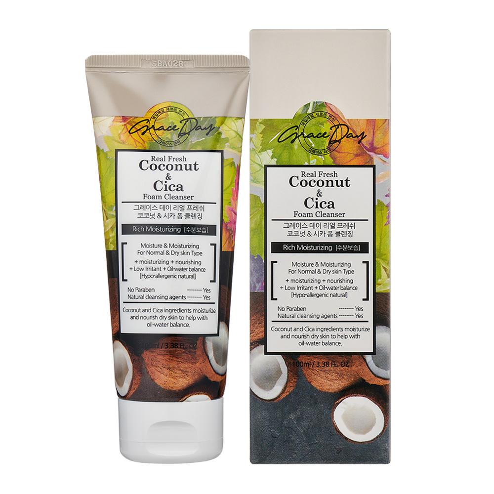 GRACE DAY - REAL FRESH - COCONUT & CICA FOAM CLEANSING 100 ML