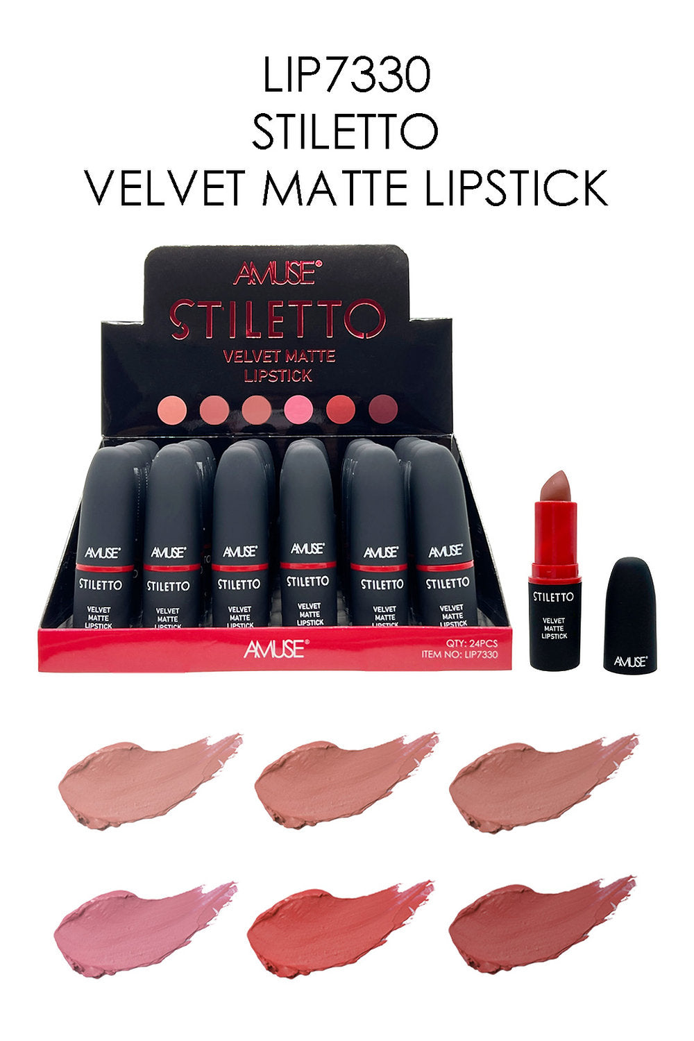 AMUSE -  STILETTO VELVET MATTE LIPSTICK