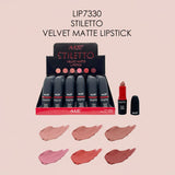 AMUSE -  STILETTO VELVET MATTE LIPSTICK- DISPLAY (24PCS)