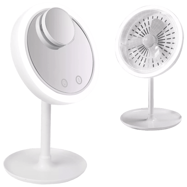 LED MIRROR WITH FAN AND LIGHT