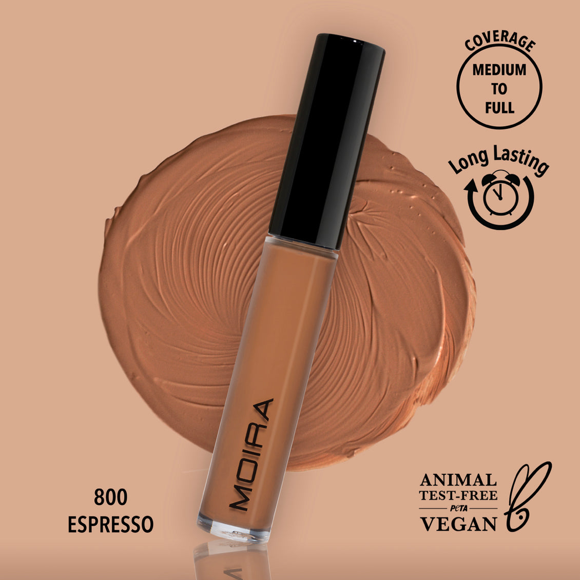 MOIRA - CORRECTOR CREMOSO LAVISH (800, ESPRESSO)