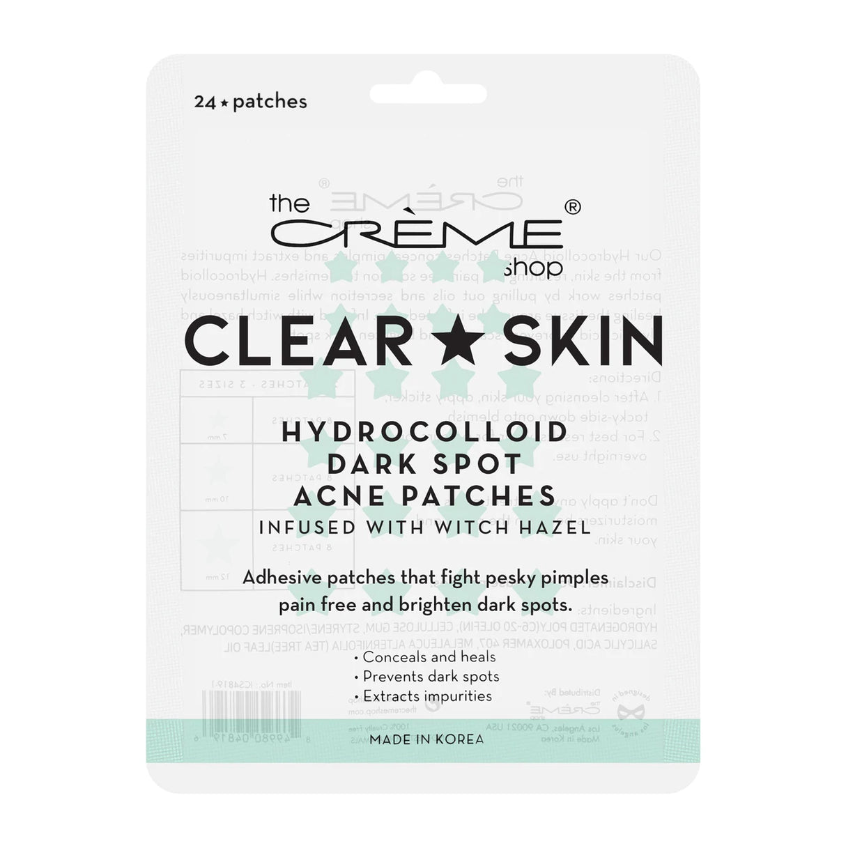 THE CREME SHOP - HYDROCOLLOID DARK SPOT ACNE PATCHES - 6 PCS