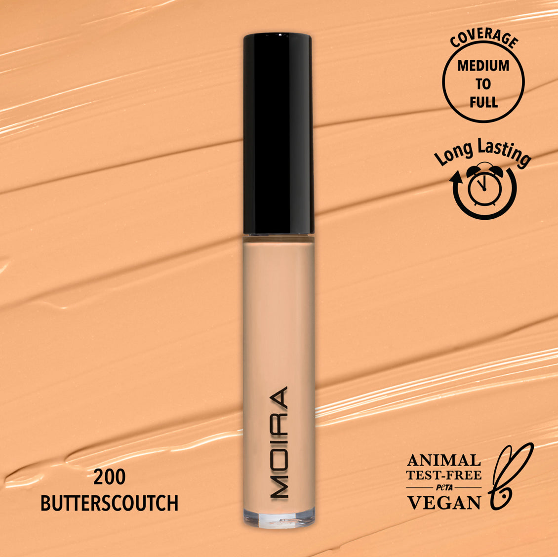 MOIRA - LAVISH CREAMY CONCEALER (200, BUTTERSCOTCH)- 1PC