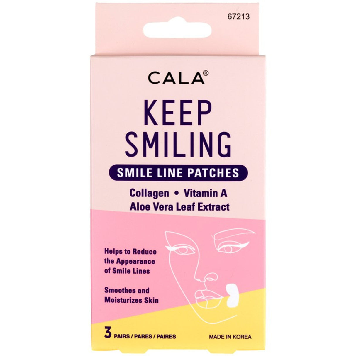 CALA - KEEP SMILING, SMILE LINE PATCHES - (6BOX)